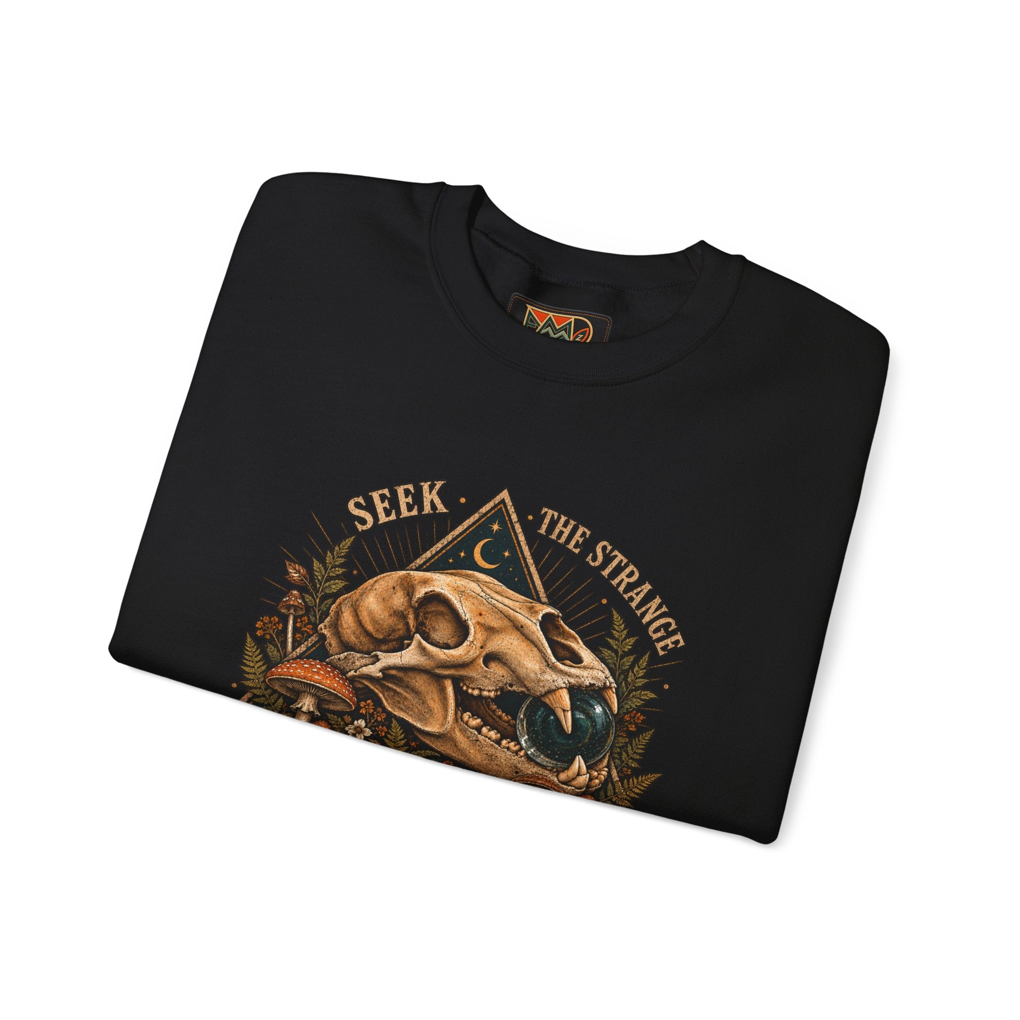 Seek The Strange Womens Heavy Blend™ Crewneck Sweatshirt wts 003