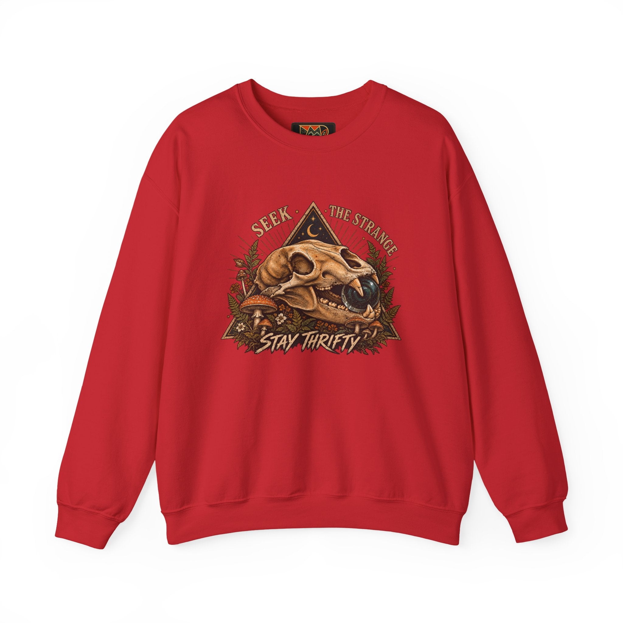 Seek The Strange Womens Heavy Blend™ Crewneck Sweatshirt wts 003