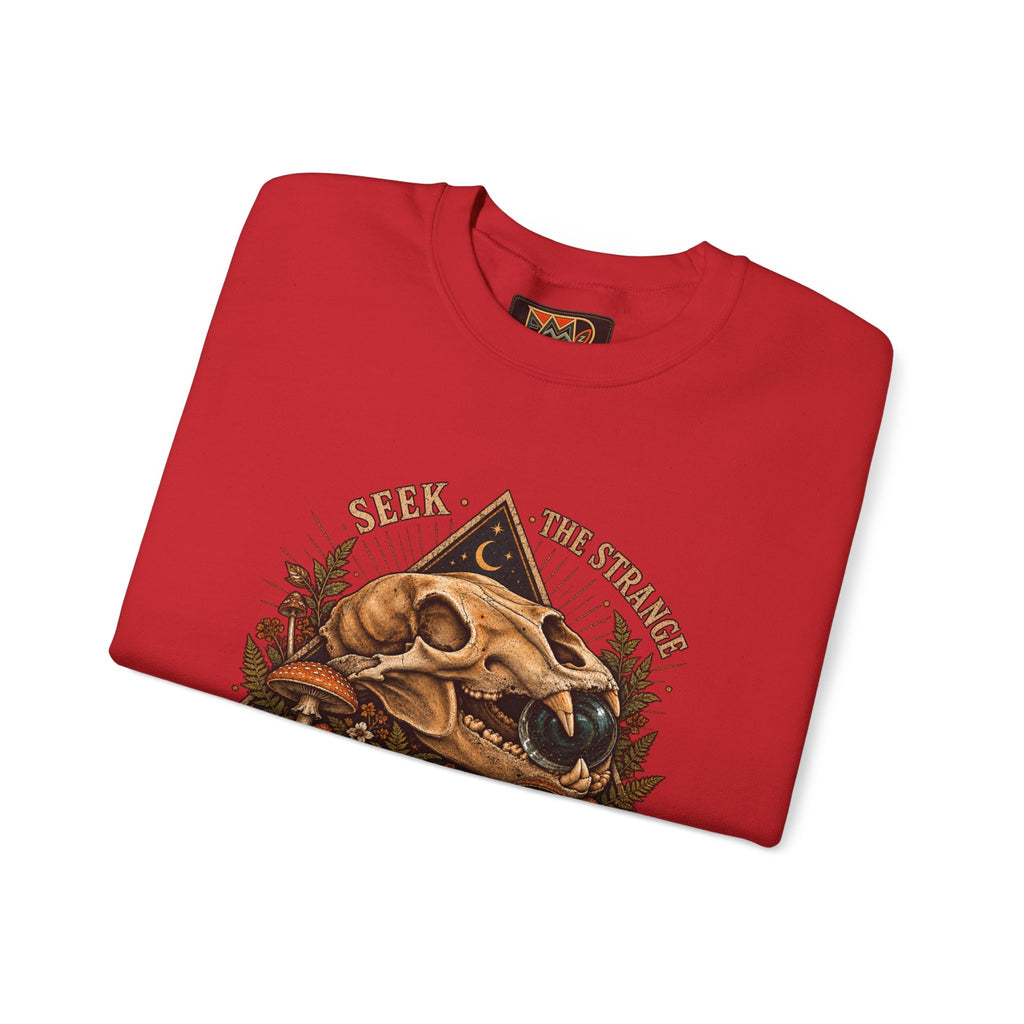 Seek The Strange Womens Heavy Blend™ Crewneck Sweatshirt wts 003