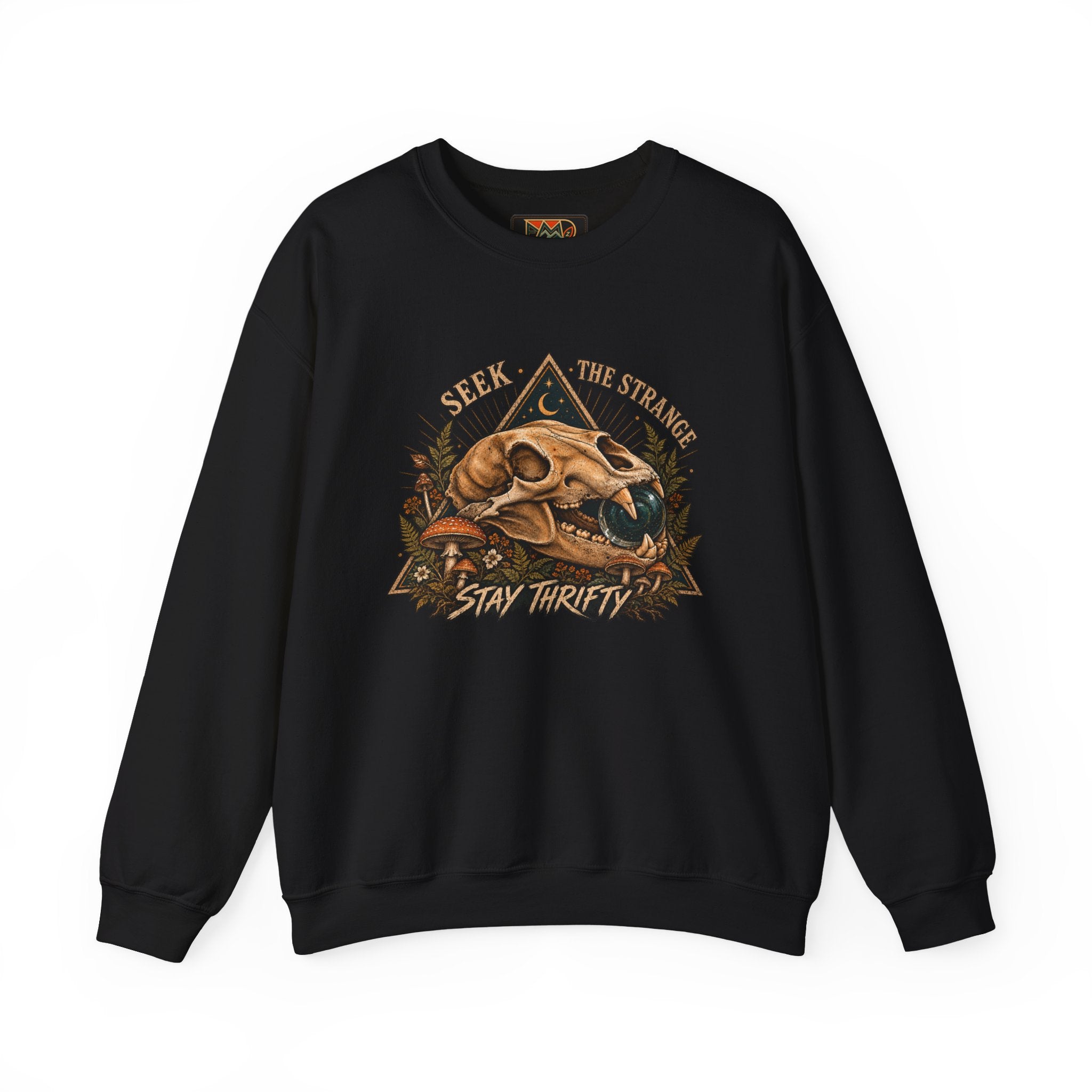 Seek The Strange Womens Heavy Blend™ Crewneck Sweatshirt wts 003