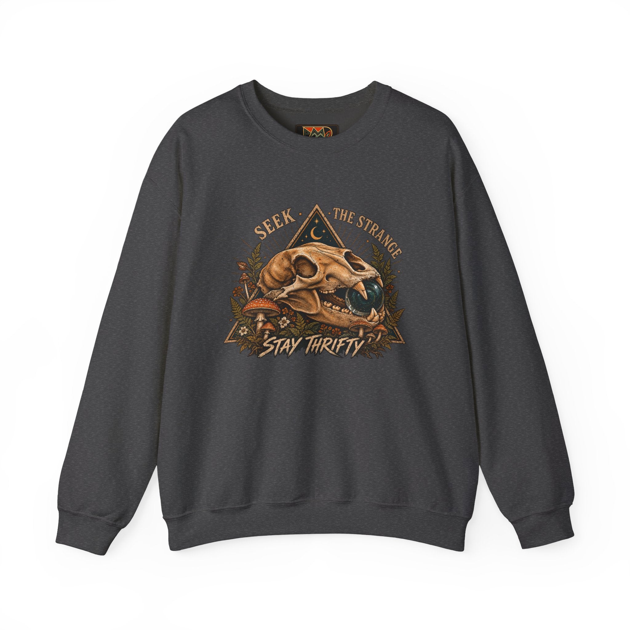 Seek The Strange Womens Heavy Blend™ Crewneck Sweatshirt wts 003