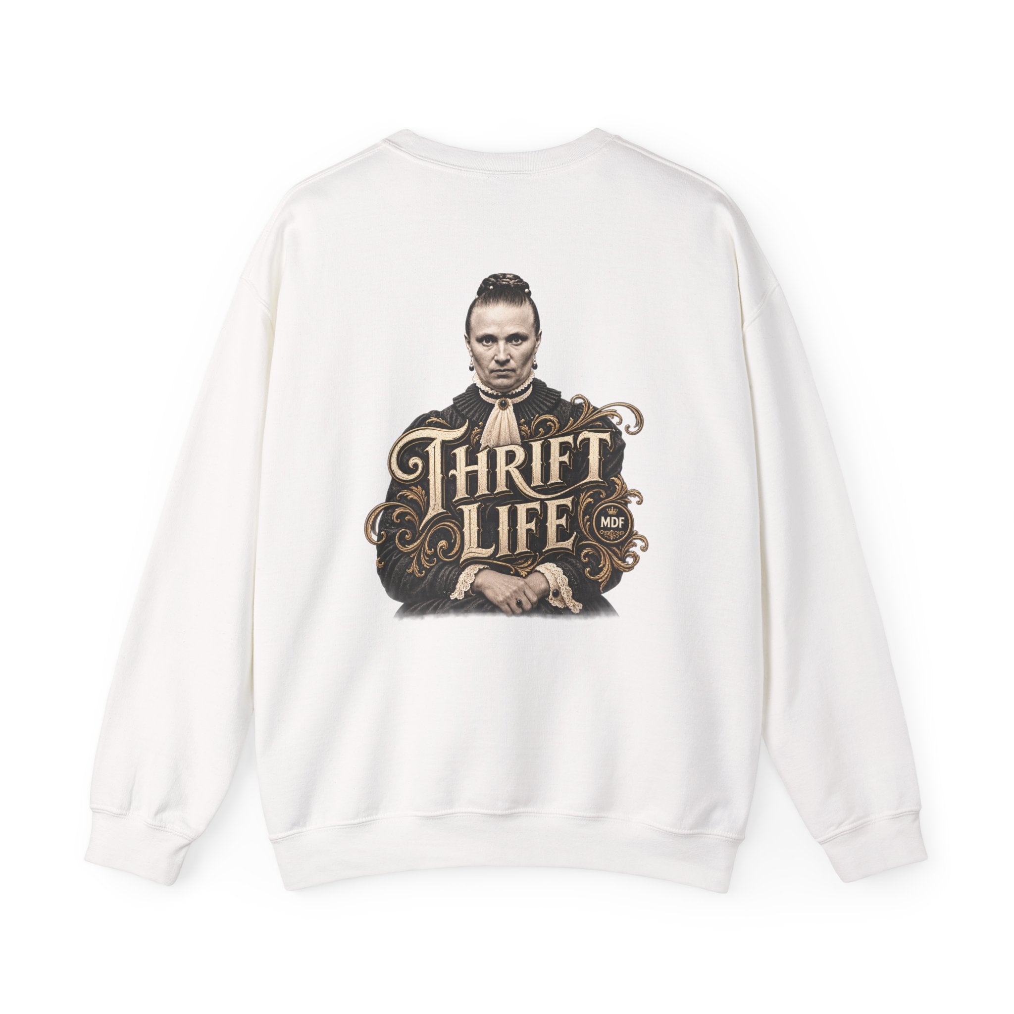 Thrift Life 001 Womens Heavy Blend™ Crewneck Sweatshirt wts