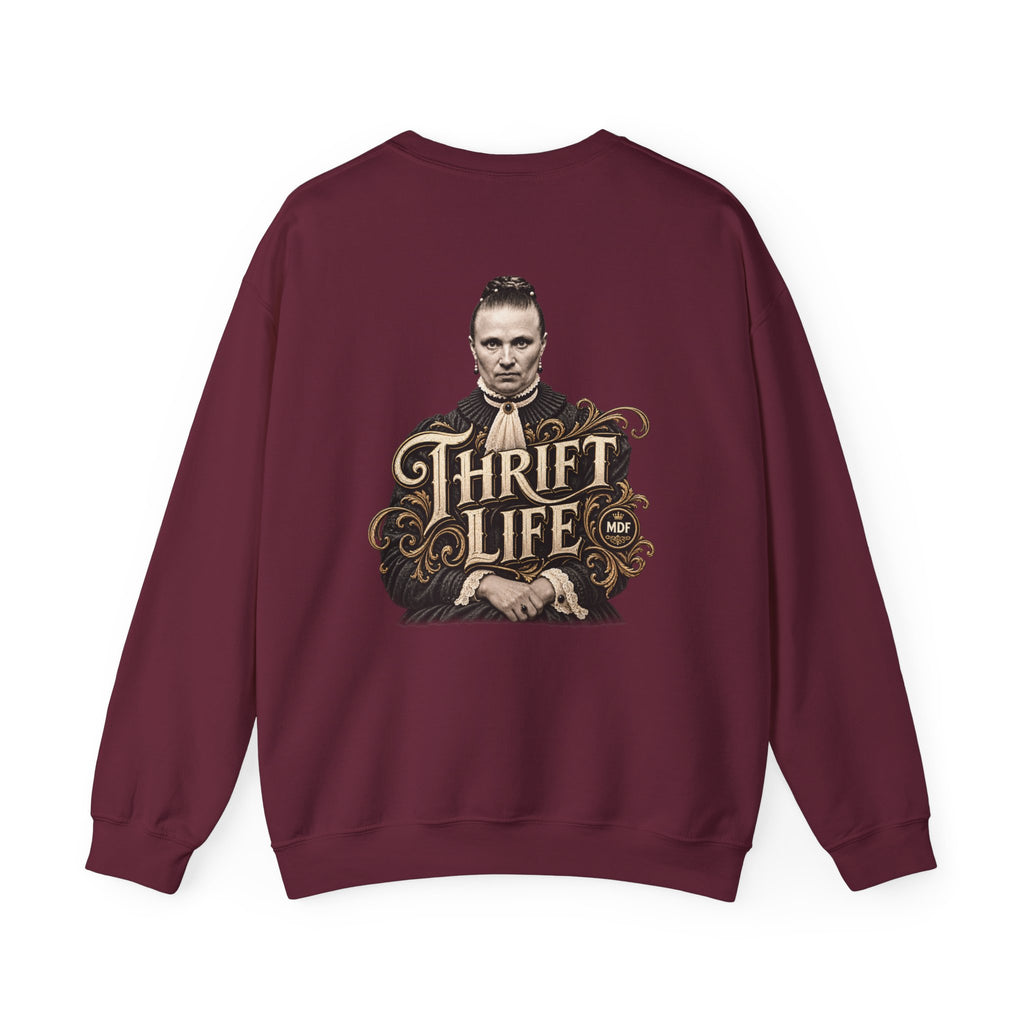Thrift Life 001 Womens Heavy Blend™ Crewneck Sweatshirt wts