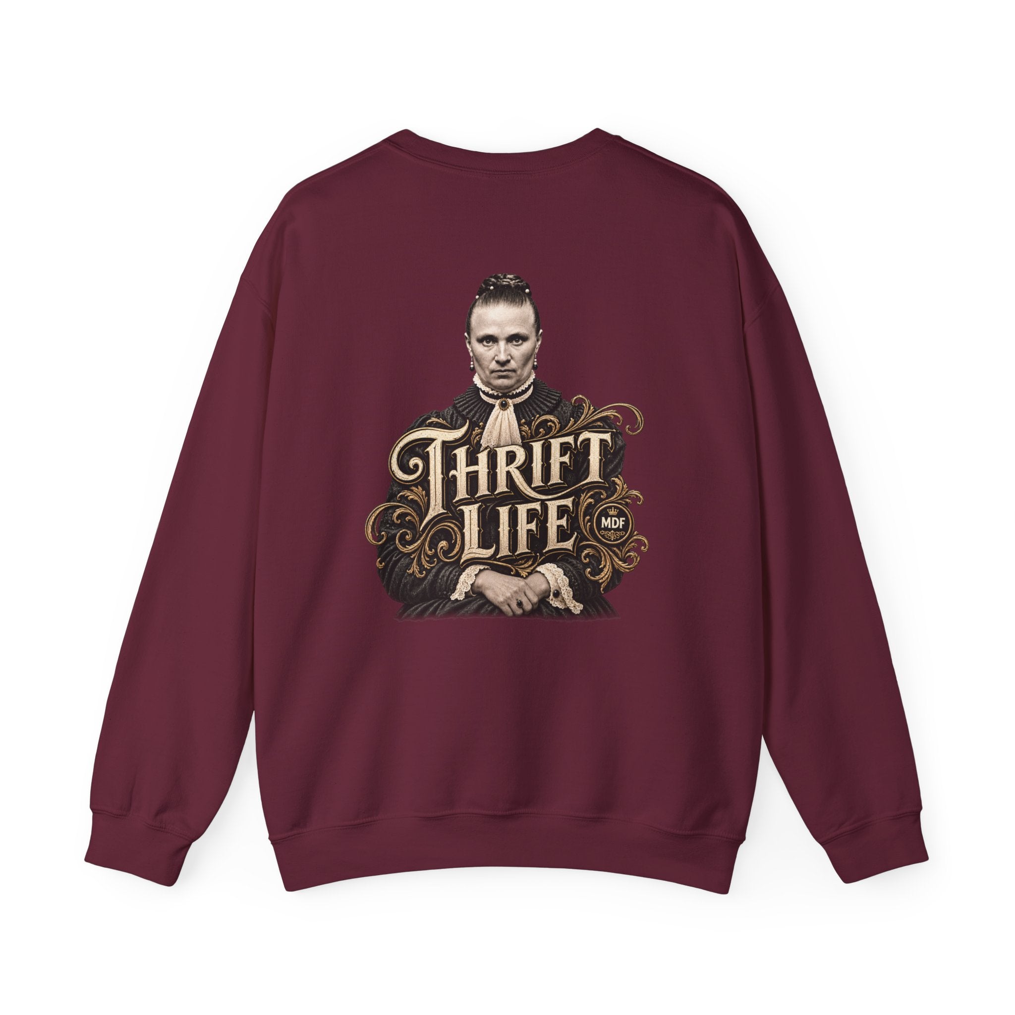 Thrift Life 001 Womens Heavy Blend™ Crewneck Sweatshirt wts