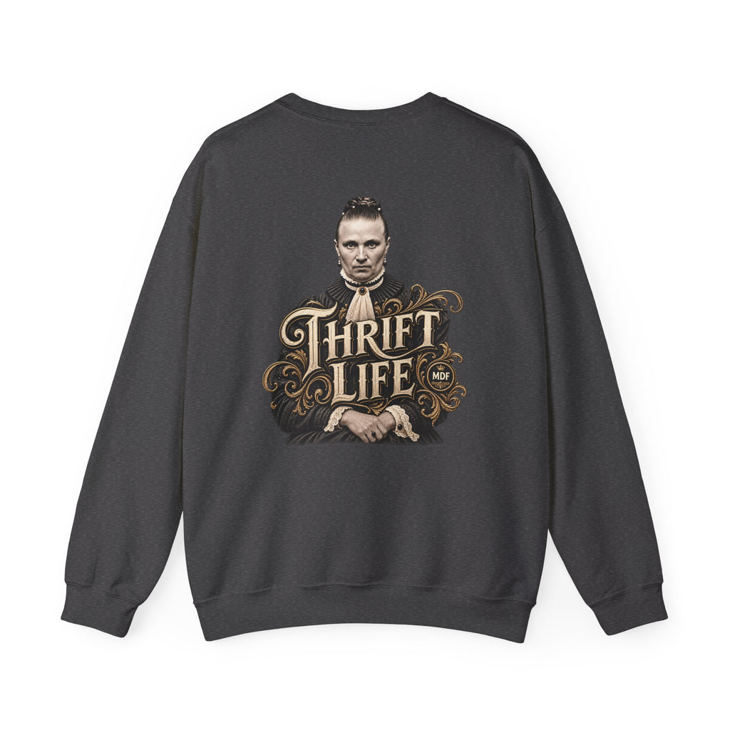 Thrift Life 001 Womens Heavy Blend™ Crewneck Sweatshirt wts