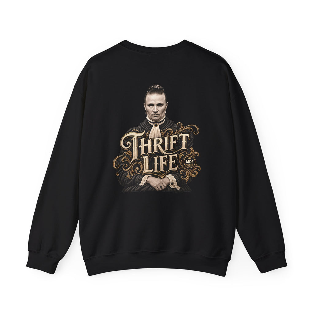 Thrift Life 001 Womens Heavy Blend™ Crewneck Sweatshirt wts