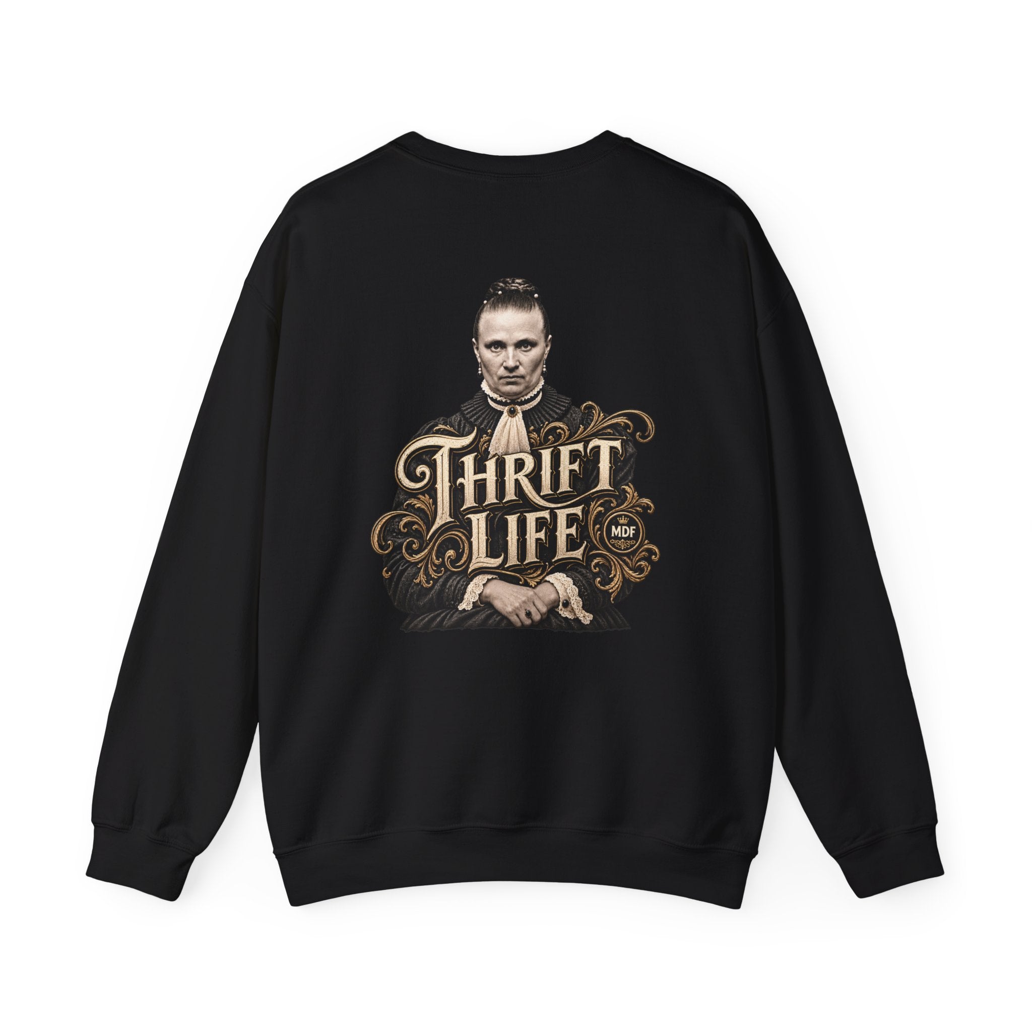 Thrift Life 001 Womens Heavy Blend™ Crewneck Sweatshirt wts