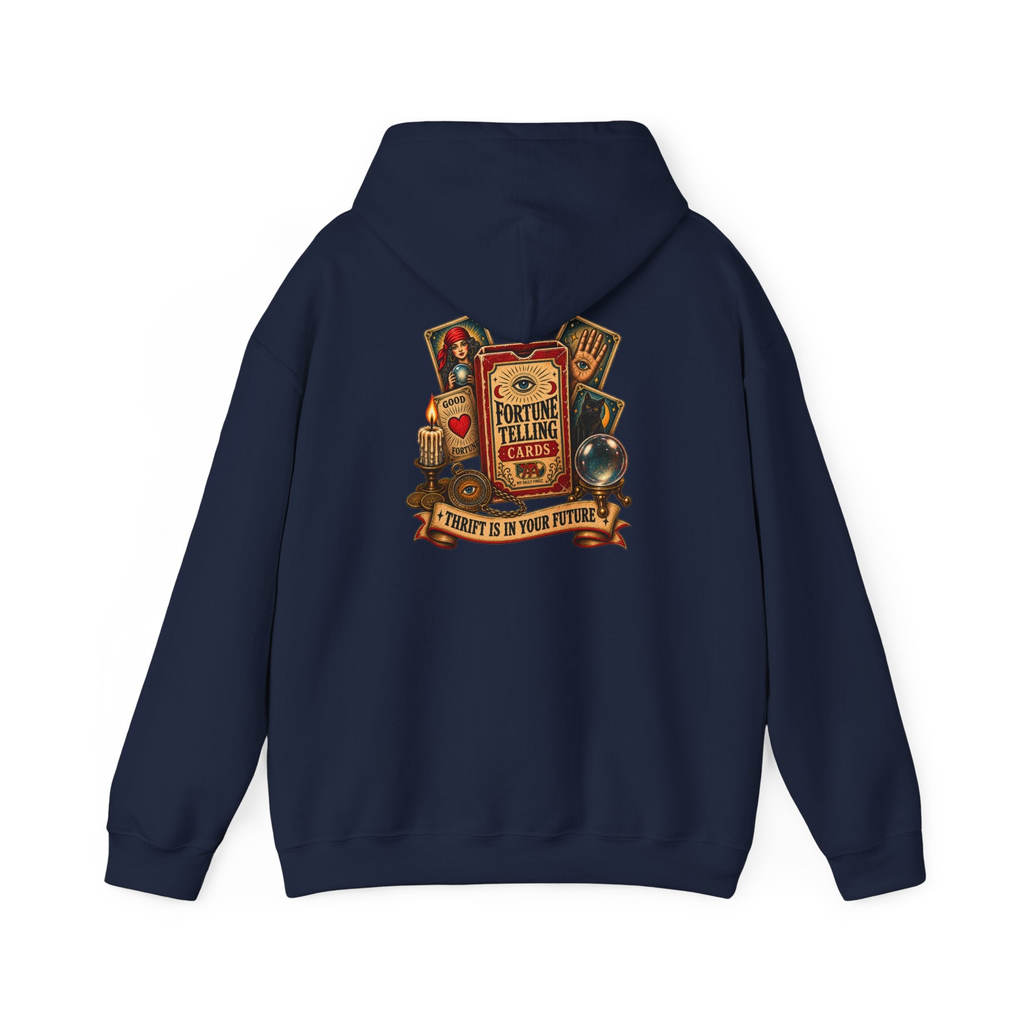 Thrift Is In Yourself Future - Womens Heavy Blend™ Hooded Sweatshirt Wts 005