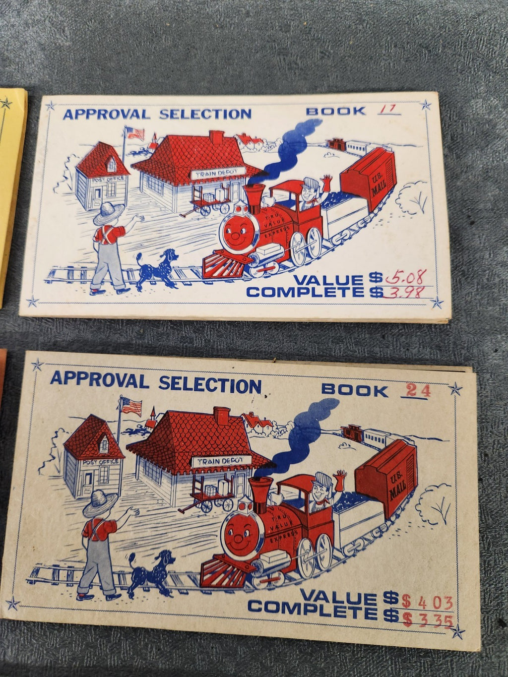 Vintage Stamp Approval Selection Books Lot Gulfstream Tru-Value Foreign Mint...