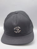 Vintage New Era Old Marsh Golf Club Hat Cap Snap Back Mens Large Black Rope 80s