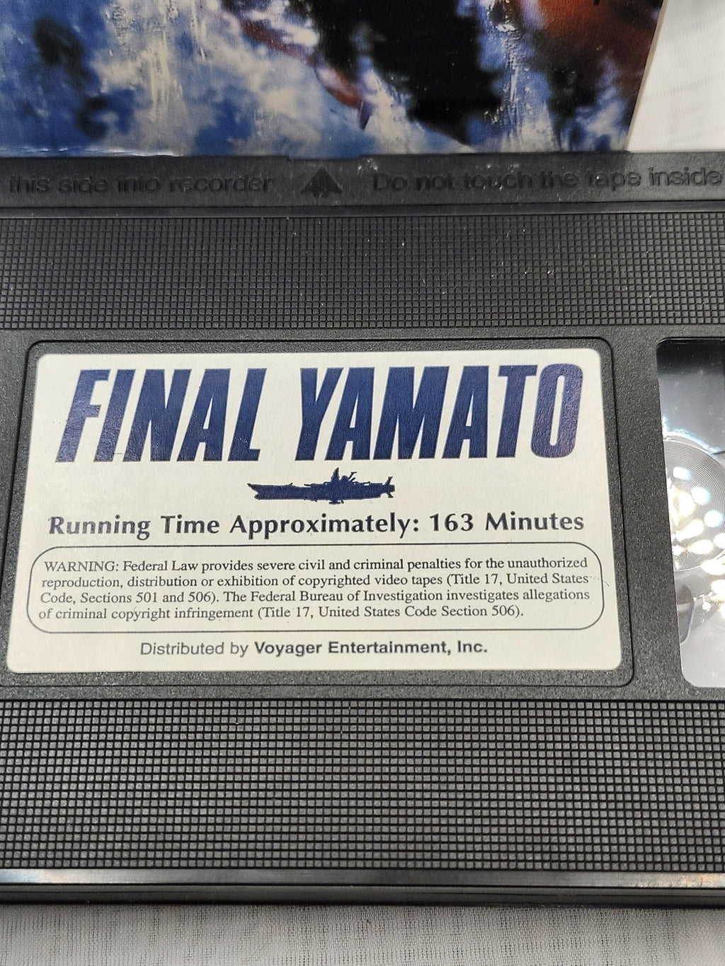 Vintage Final Yamato VHS Tape Voyager Anime Sci-Fi Subtitled 163 Min USA Movie