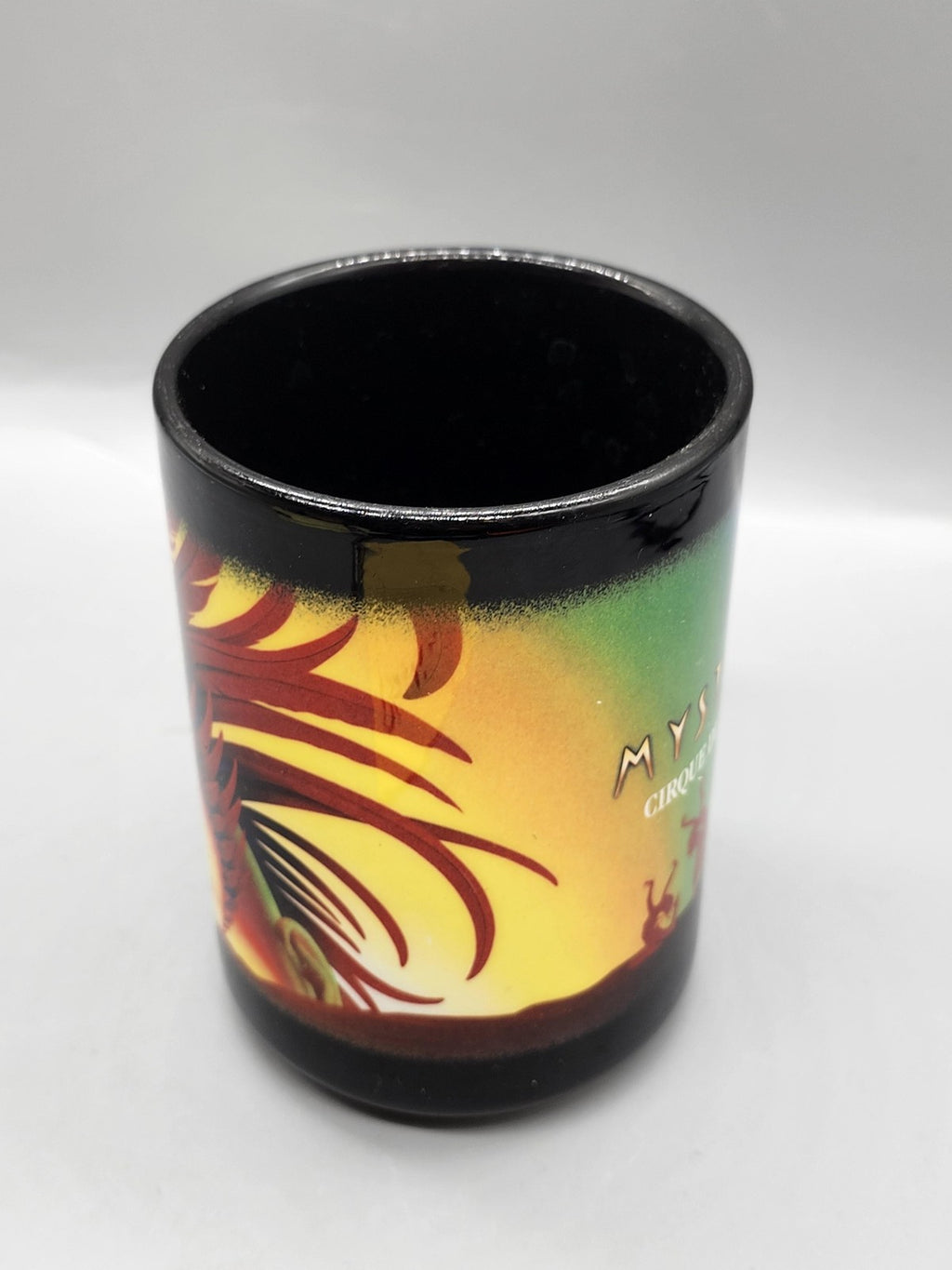 Cirque Du Soleil Mystere Coffee Mug Black Ceramic 14oz Logo Novelty Cup Decor
