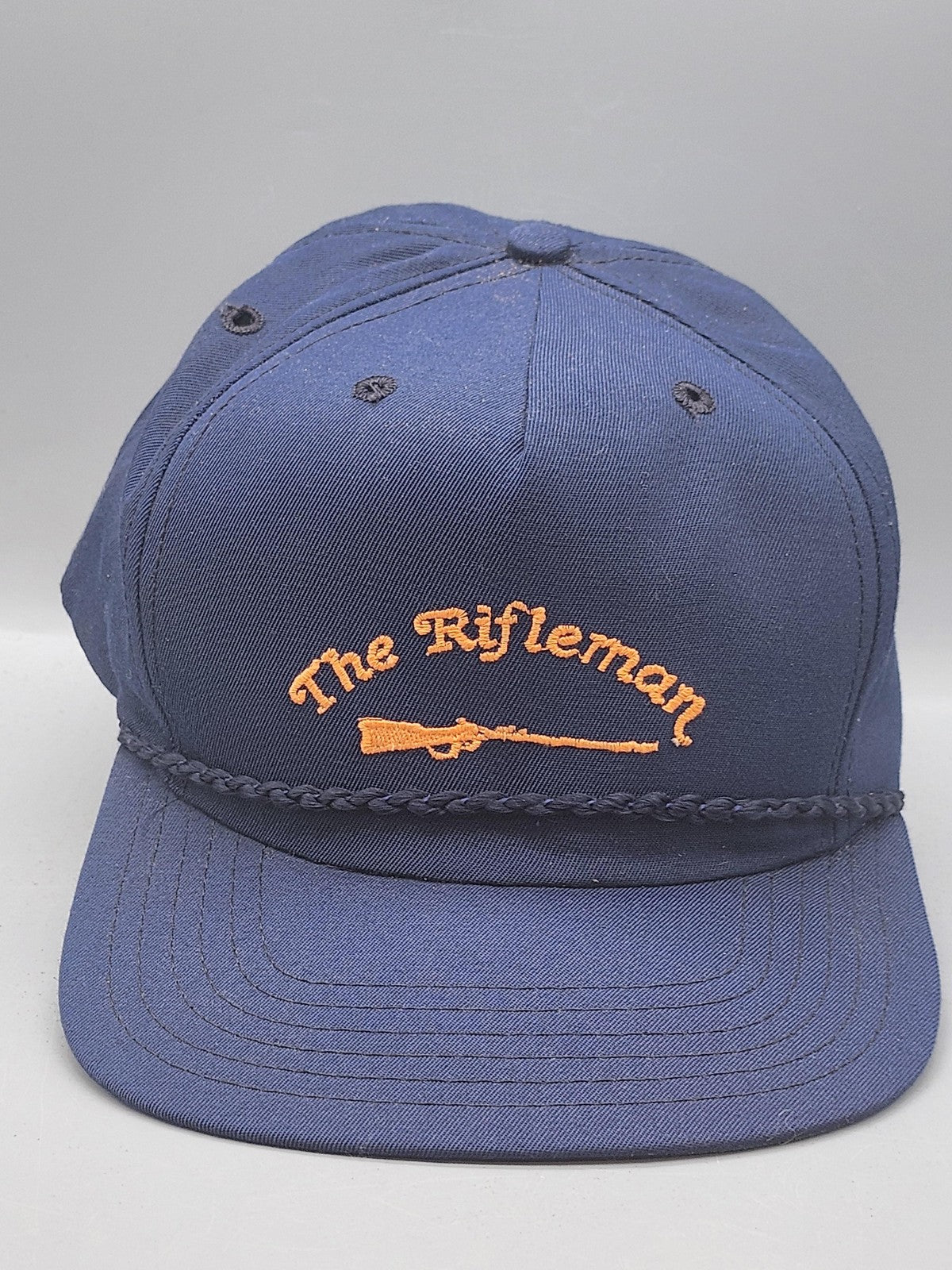 Vintage The Rifleman New Era Hat Cap Snap Back Mens S Blue Rope Baseball 80s