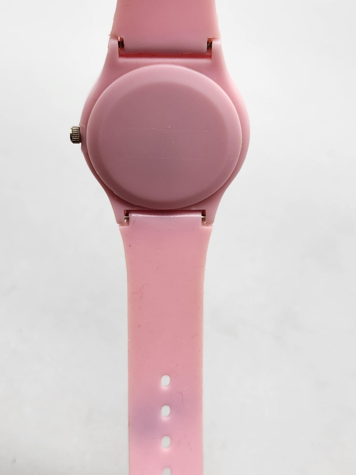 Girls Pink Muffy Ahead Of Her Time Bear Watch Plastic Band Analog Wristwatch