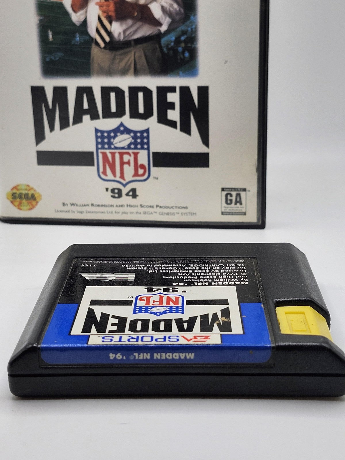 Madden NFL 94 Sega Genesis Game Cart Case Electronic Arts Sports NTSC-U/C 1993