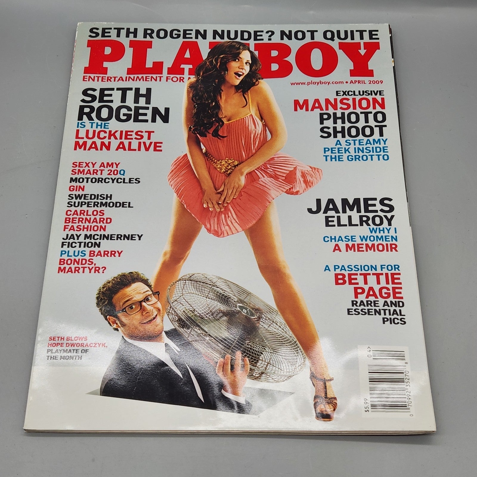 Vintage Playboy Magazine April 2009 Seth Rogen Cover Issue