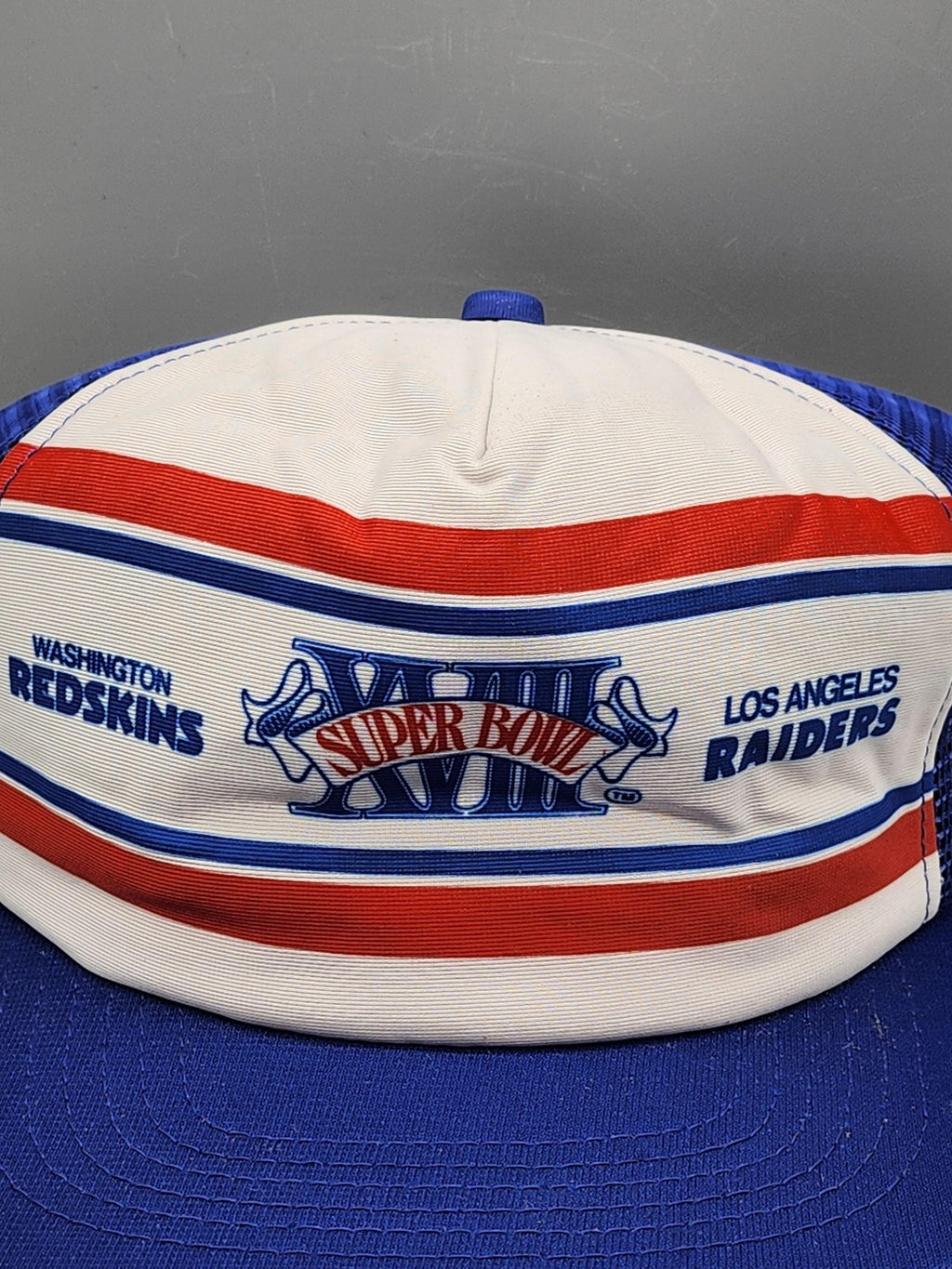 Vintage Redskins Raiders Super Bowl Hat Cap Snap Back New Era One Size Mens
