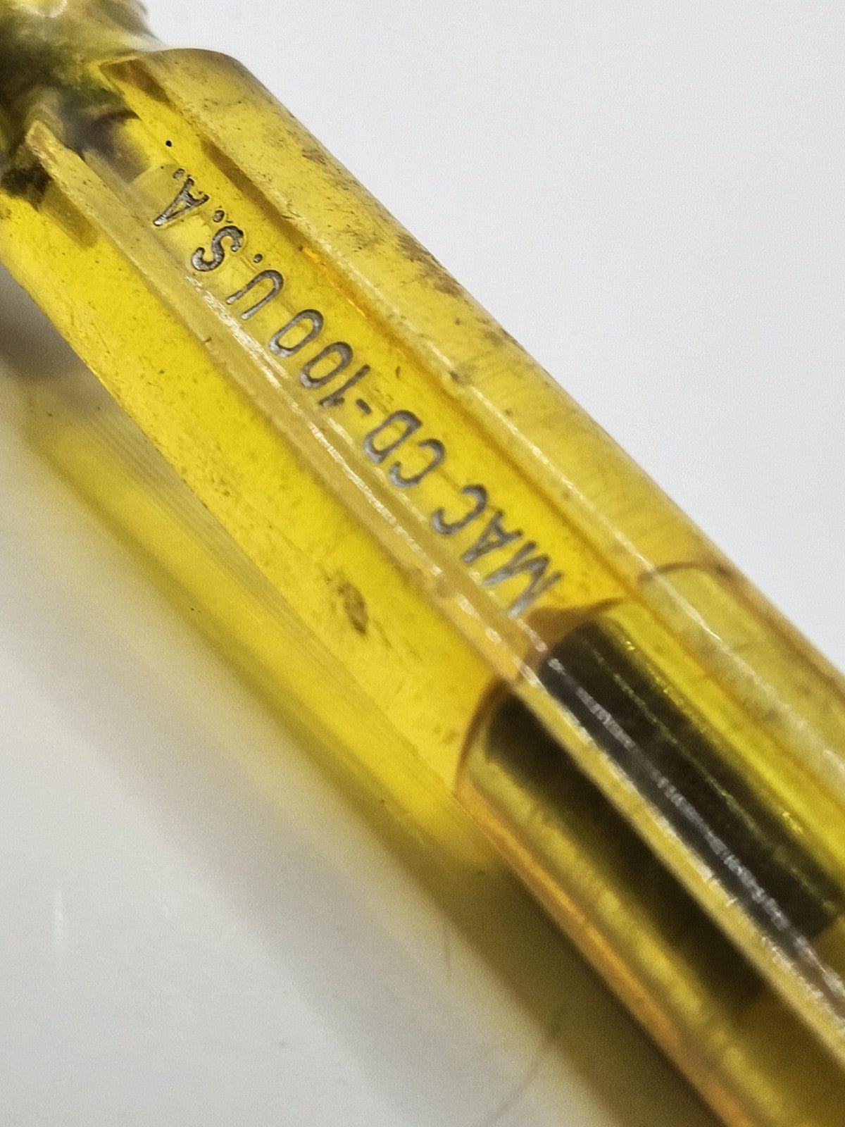 Mac Tools CD-100 Yellow Flex Shaft Hex Allen Screwdriver Set Long Reach USA