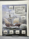 Mint Stamps Yugoslavia Sailing Ships 1989 MNH Multicolor Souvenir Sheet Panel