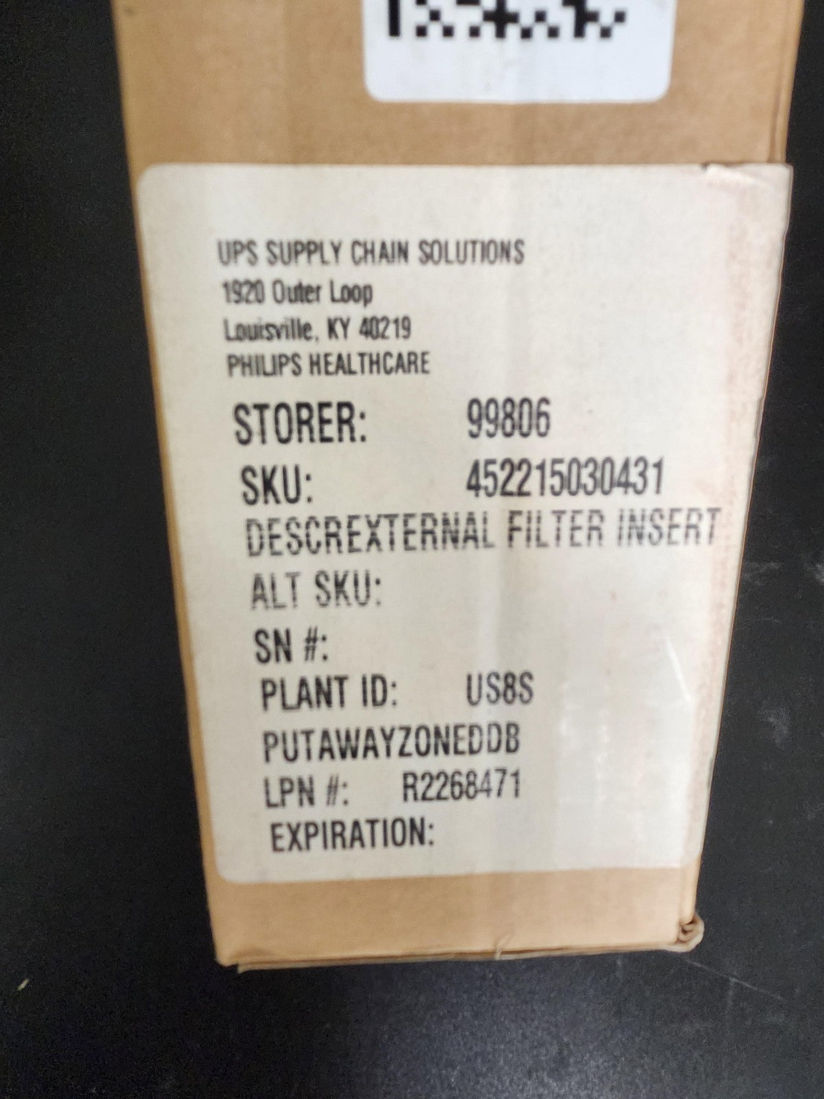 Philips Healthcare External Filter Insert 452215030431 TE30431 Medical