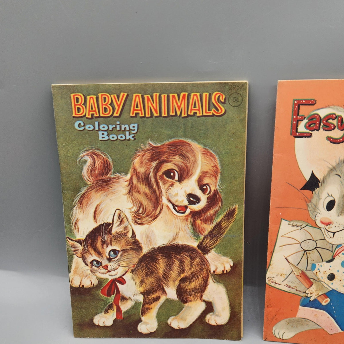 Vintage Baby Animals Easy To Finish Color Parade 3 PB Coloring Books USA 1960s