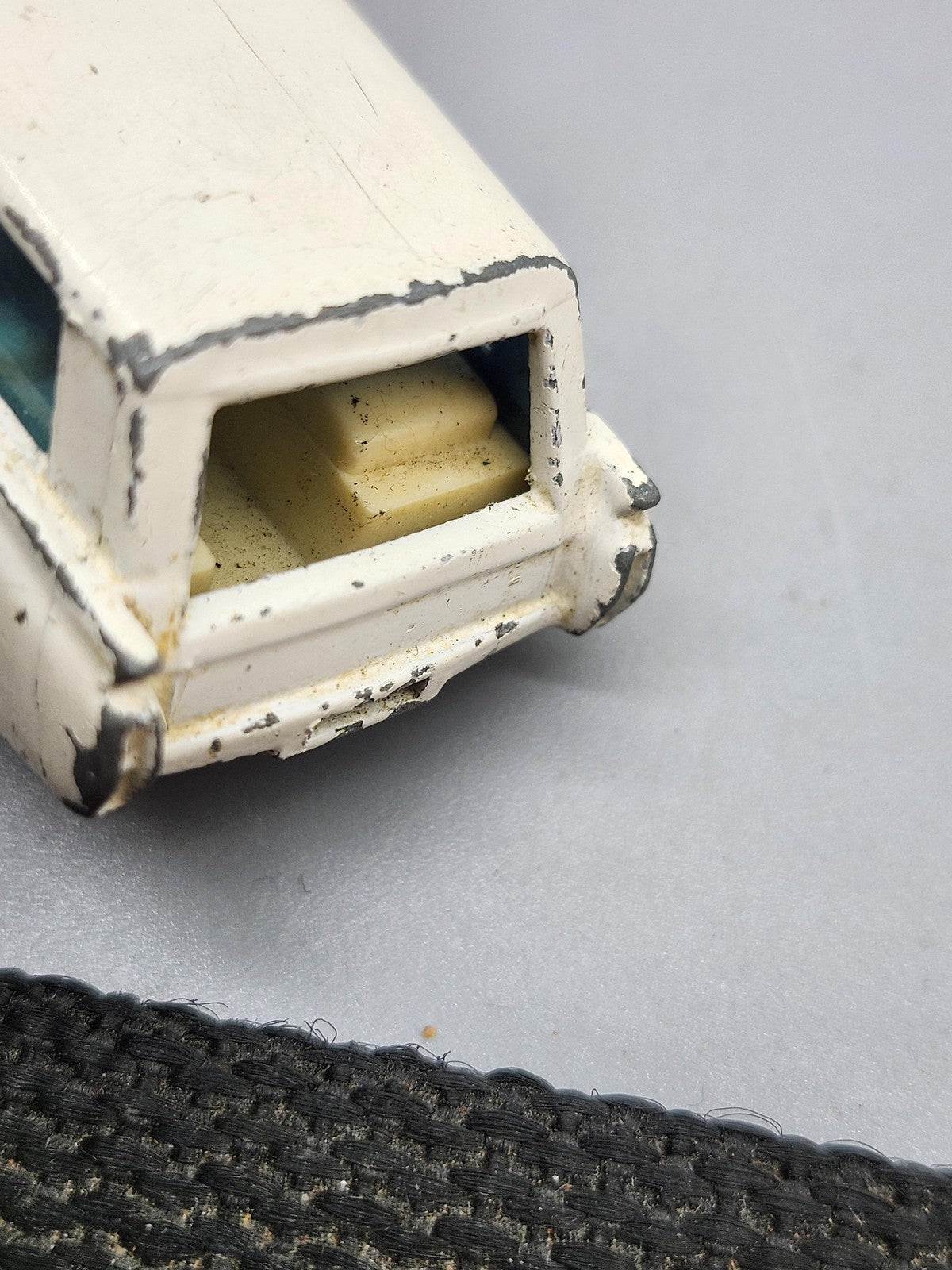 Vintage Matchbox Lesney No 54 S&S Cadillac Ambulance Diecast Car White Loose