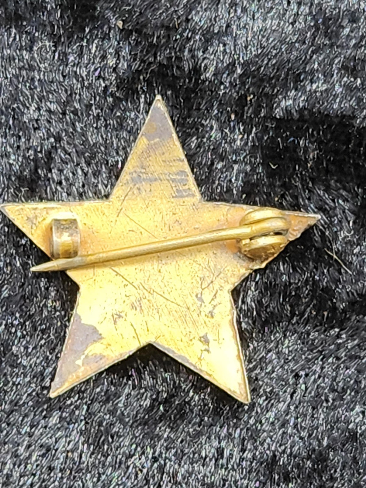 Vintage Presbyterian SS Star Pin Gold Tone Religious Sunday School Lapel Jewelry
