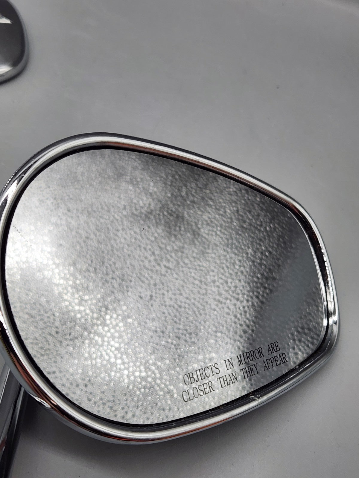 Chrome Motorcycle Side Rear View Mirrors Pair Custom Cruiser Chopper Harley...