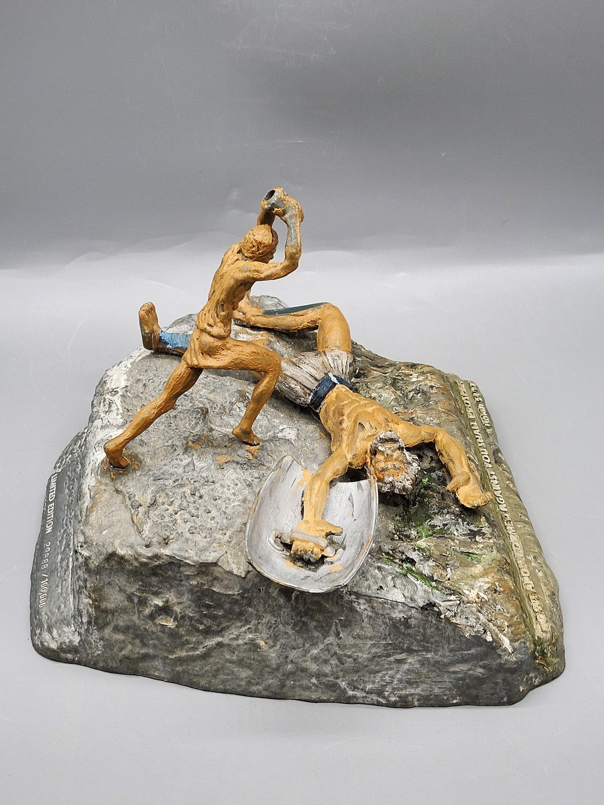 No Weapon Formed Against You Shall Prosper Christian Metal Figurine Gray Decor