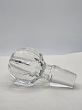 Unmarked Clear Glass Swirl Decanter Stopper Replacement Decorative Barware