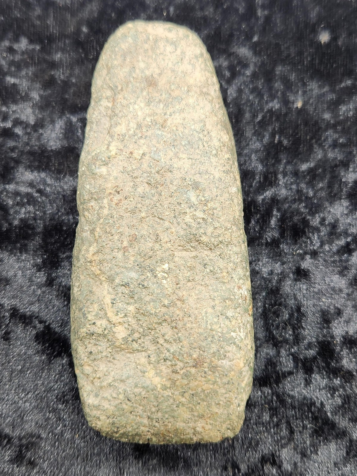 Vintage Stone Axe Head Small Green Gray Primitive Tool Rock Decor Display