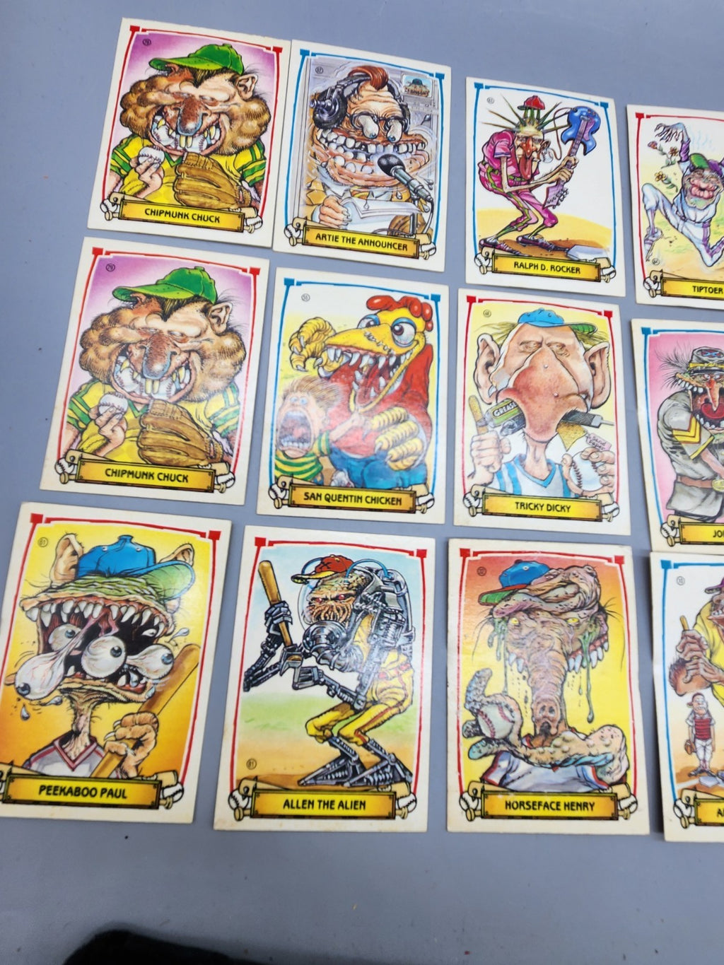Retro Garbage Pail Kids Trading Card Bundle – Sports & Oddball Character Mix...