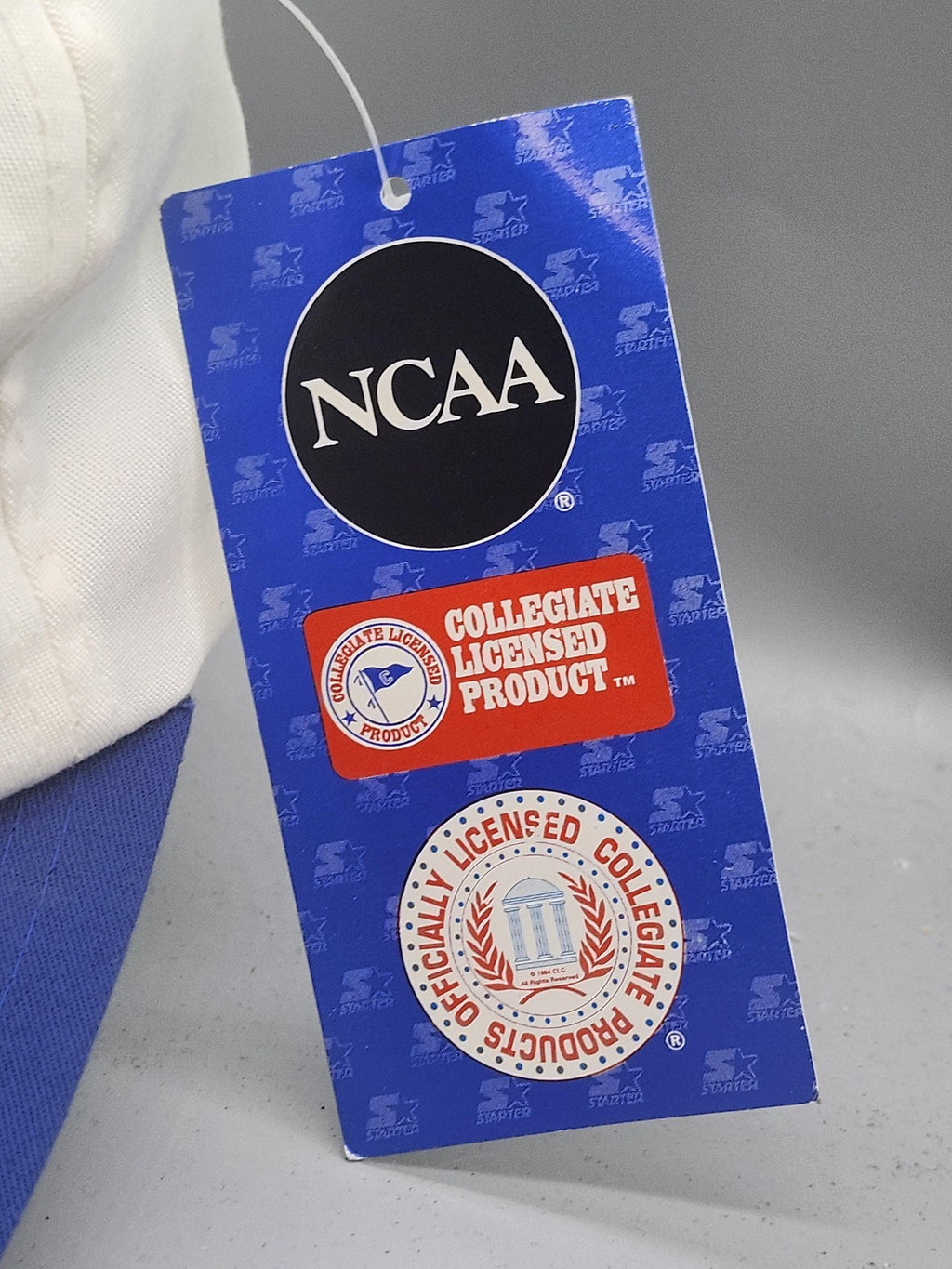 Vintage Duke Blue Devils Hat Cap Snap Back One Size Basketball Starter White 90s