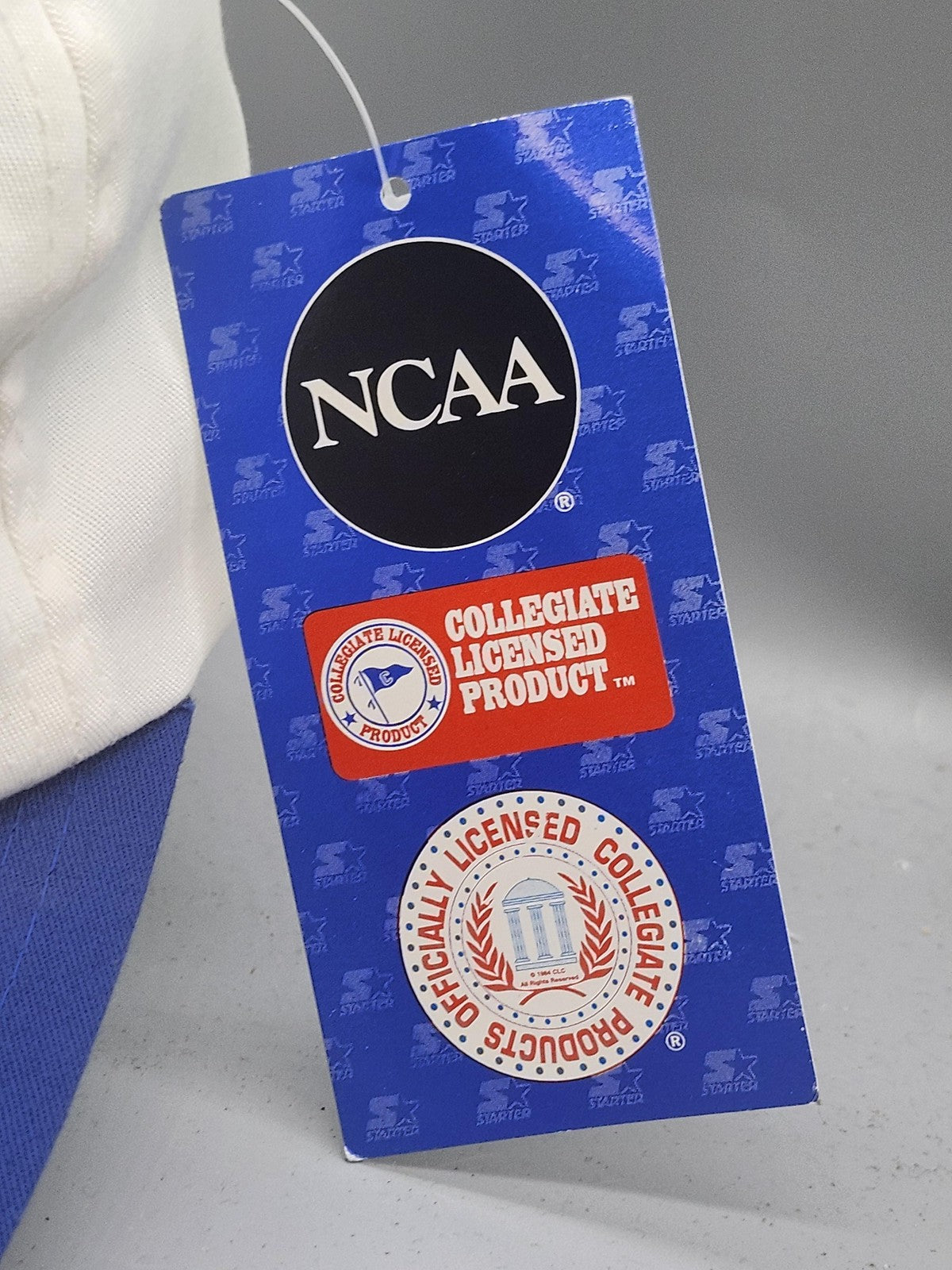 Vintage Duke Blue Devils Hat Cap Snap Back One Size Basketball Starter White 90s