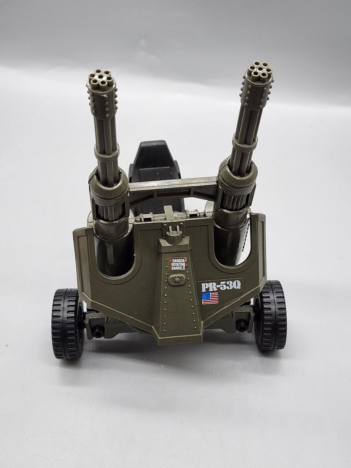 Vintage 1983 G.I. Joe Whirlwind Twin Battle Gun Hasbro Green Plastic Toy Loose