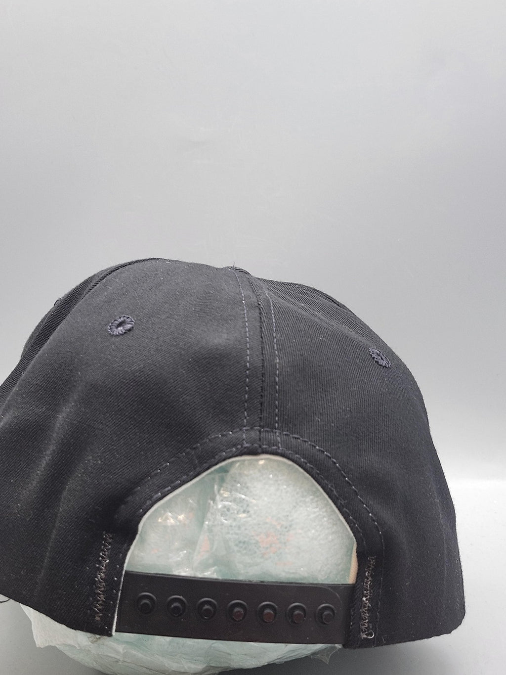 Vintage New Era Old Marsh Golf Club Hat Cap Snap Back Mens Large Black Rope 80s