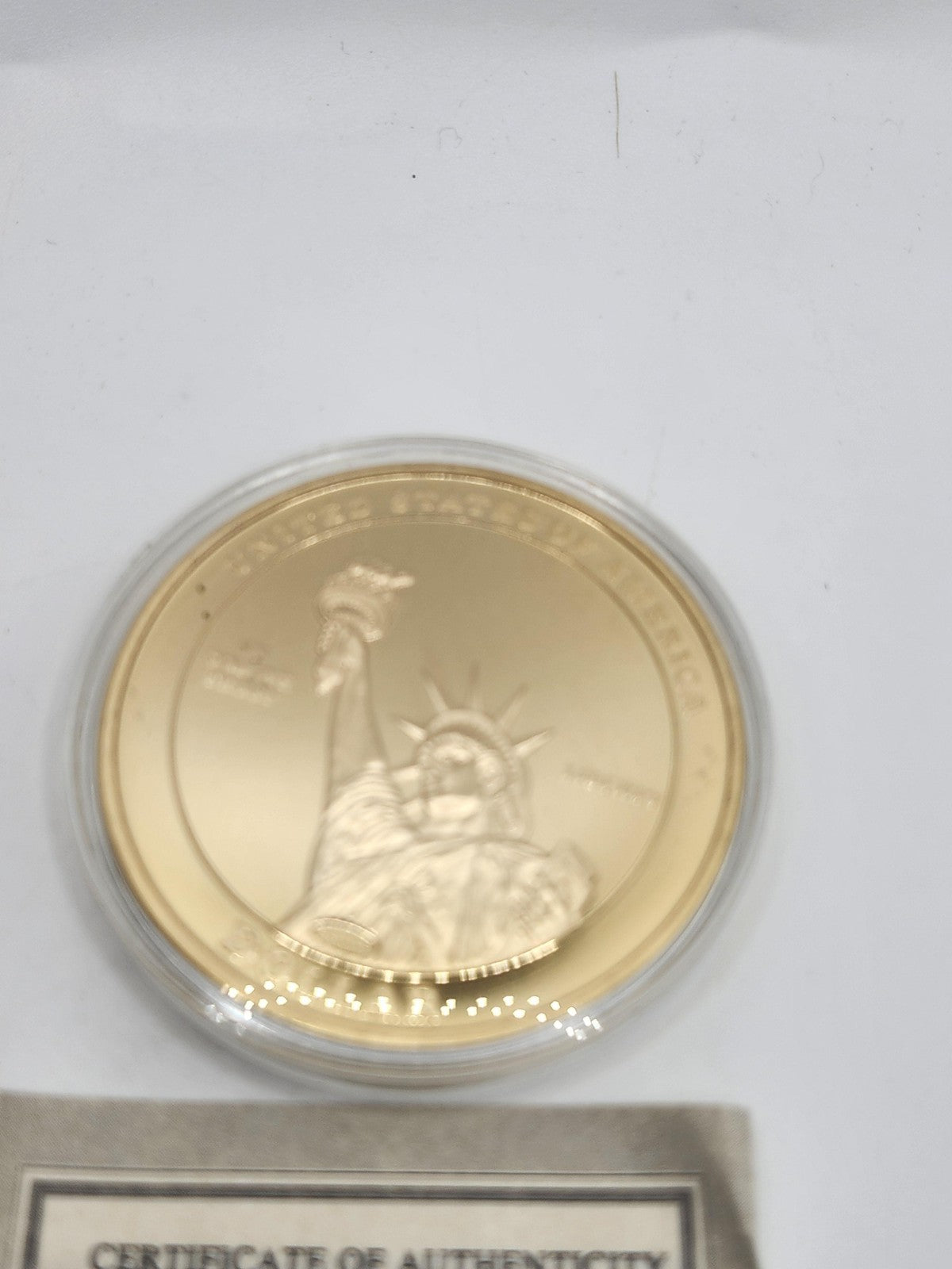 2009 American Mint Eisenhower Presidential Dollar Trials Proof Gold Coin 50mm