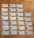 Vintage Hasbro G.I. Joe File Cards Mixed Lot 26 Cardboard Action Figure Bio