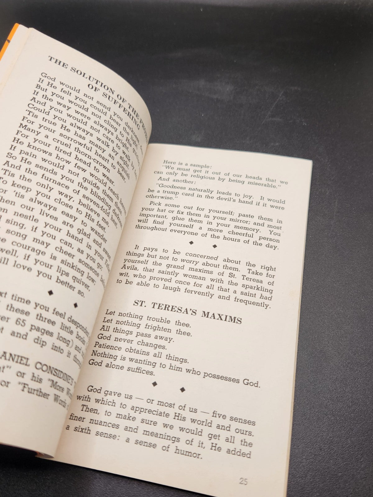 Vintage 1941 “Be of Good Heart!” Religious Booklet by Rev. Bruno Hagspiel S.V.D.