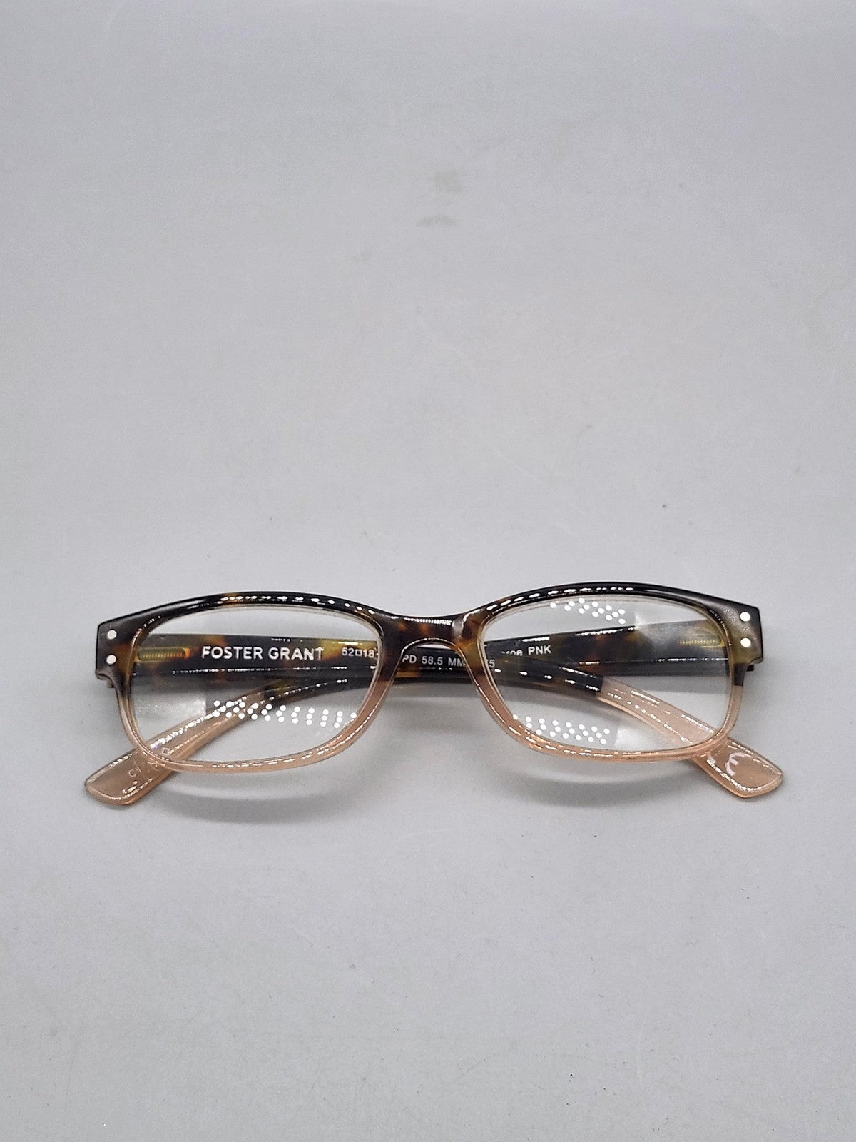 Foster Grant Reading Eyeglasses +2.75 Tortoise Pink Womens Monroe PL0121 Square