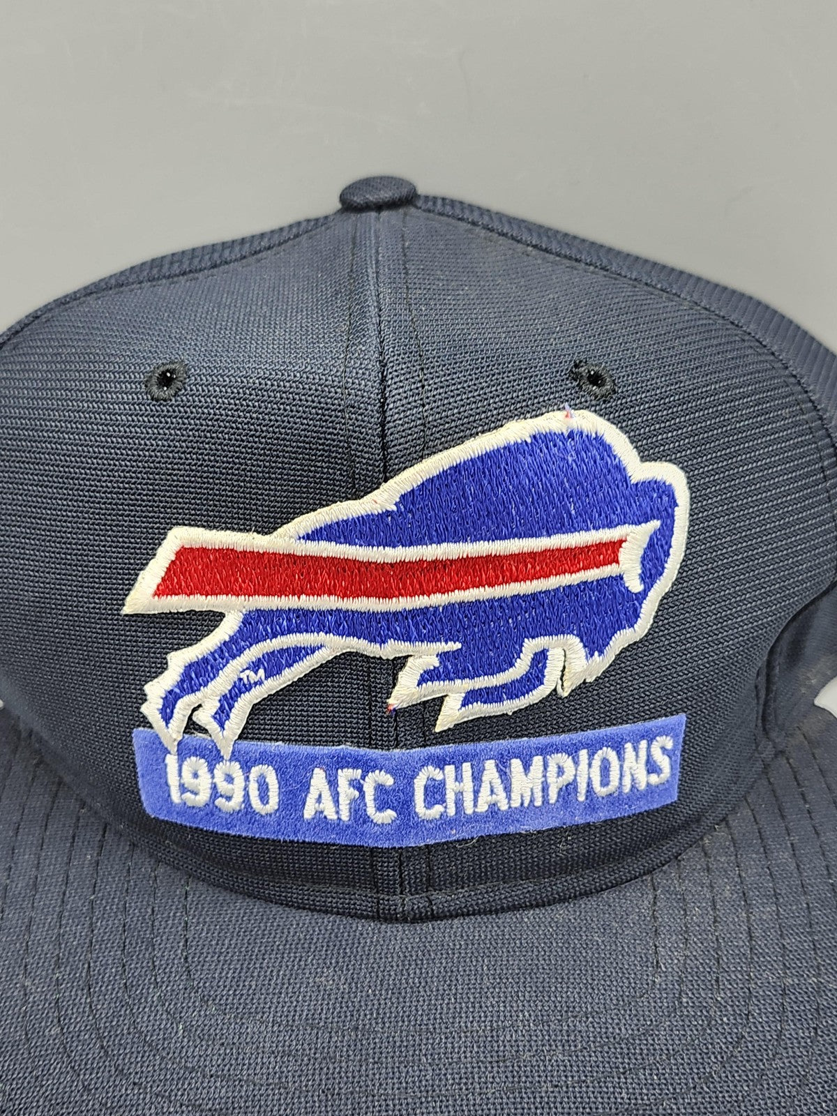 Vintage Buffalo Bills Hat Cap Mens Large NFL Football 1990 AFC Champions New Era
