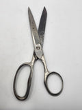 Vintage Wiss SteelForged Inlaid Sewing Scissors No 136 1/2 Silver USA Shears