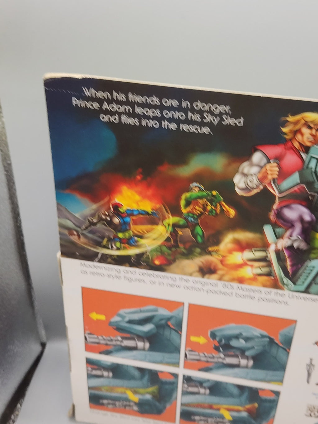 Masters of the Universe Prince Adam Sky Sled Mattel MOTU Vehicle Figure Set NEW