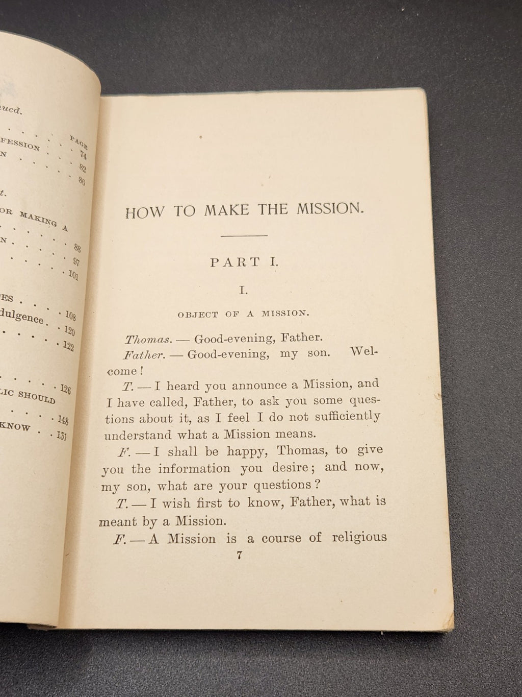 Vintage 1897 “How To Make The Mission” Catholic Religious Booklet Dominican