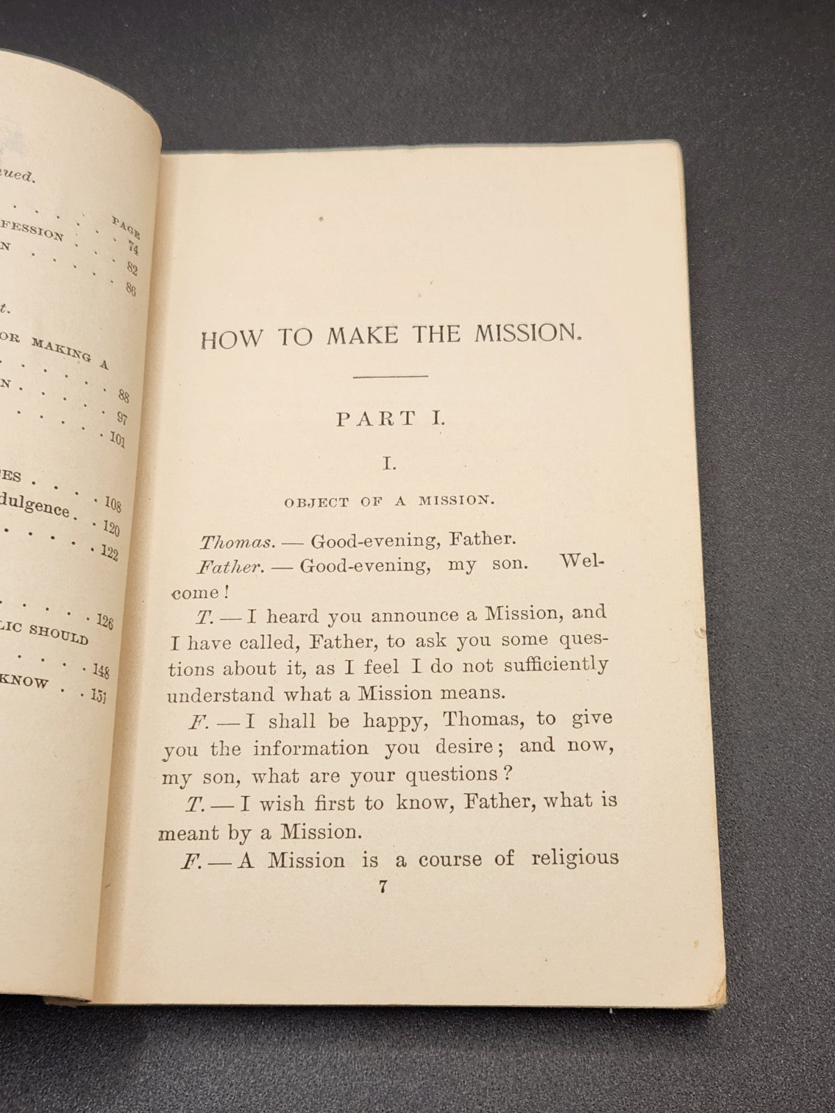 Vintage 1897 “How To Make The Mission” Catholic Religious Booklet Dominican