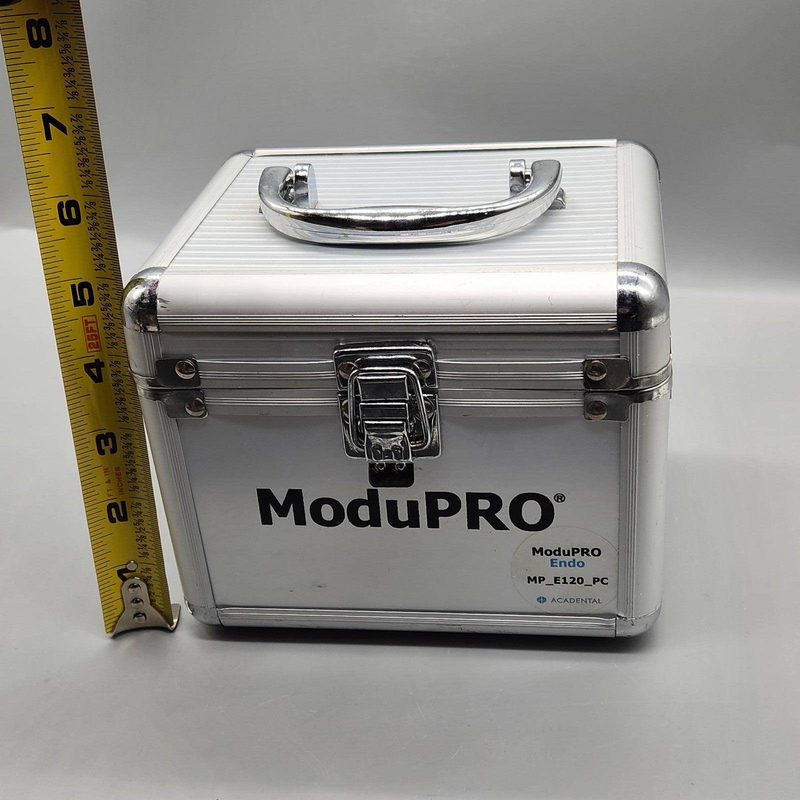 Acadental ModuPRO Endo Typodont MP_E120_PC Dental Silver Carrier Tray Case Model
