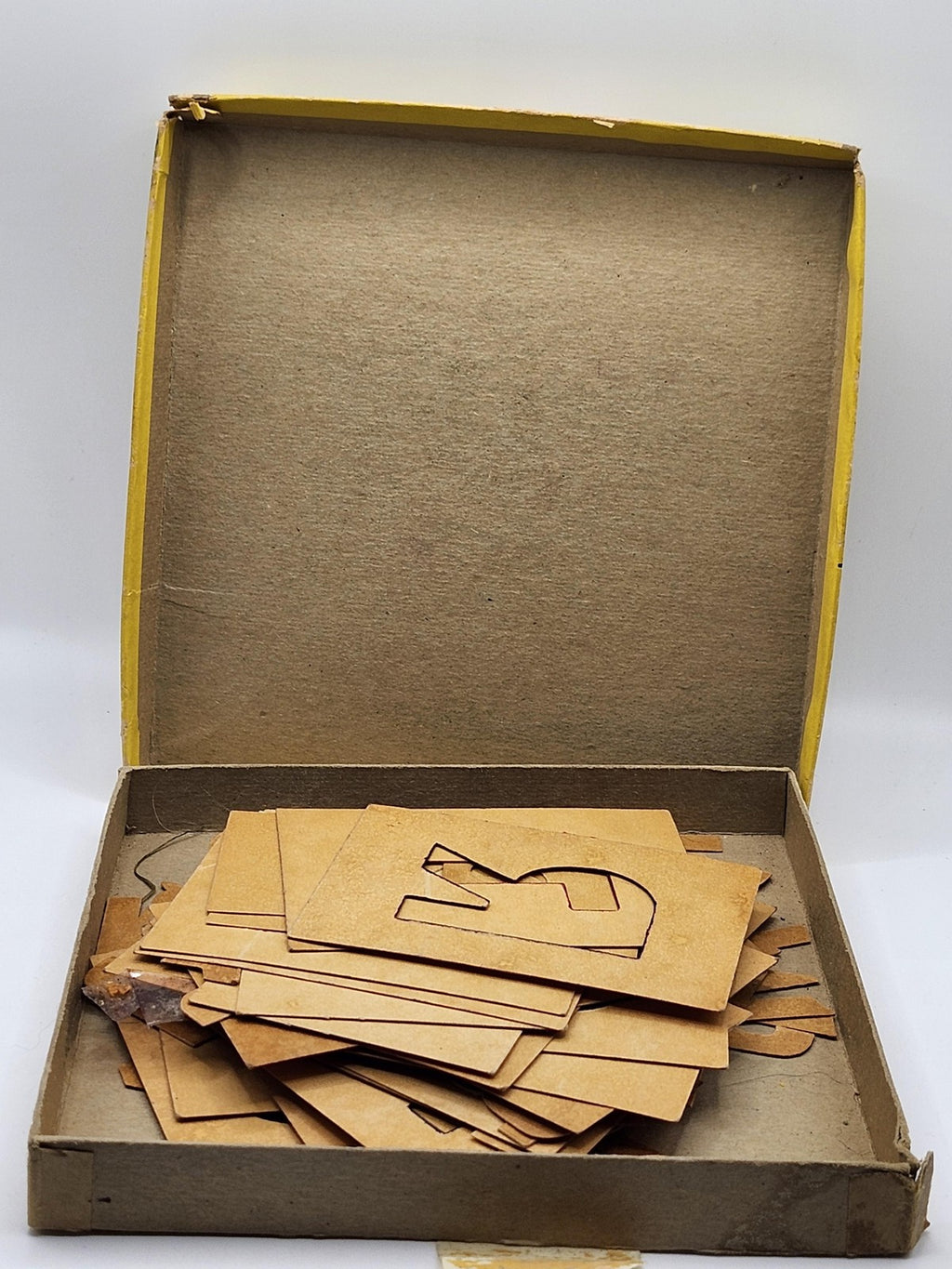 Vintage Duro Art Supply Co Alphabet Numeral Lettering Stencils 1 1/2 Inch Set