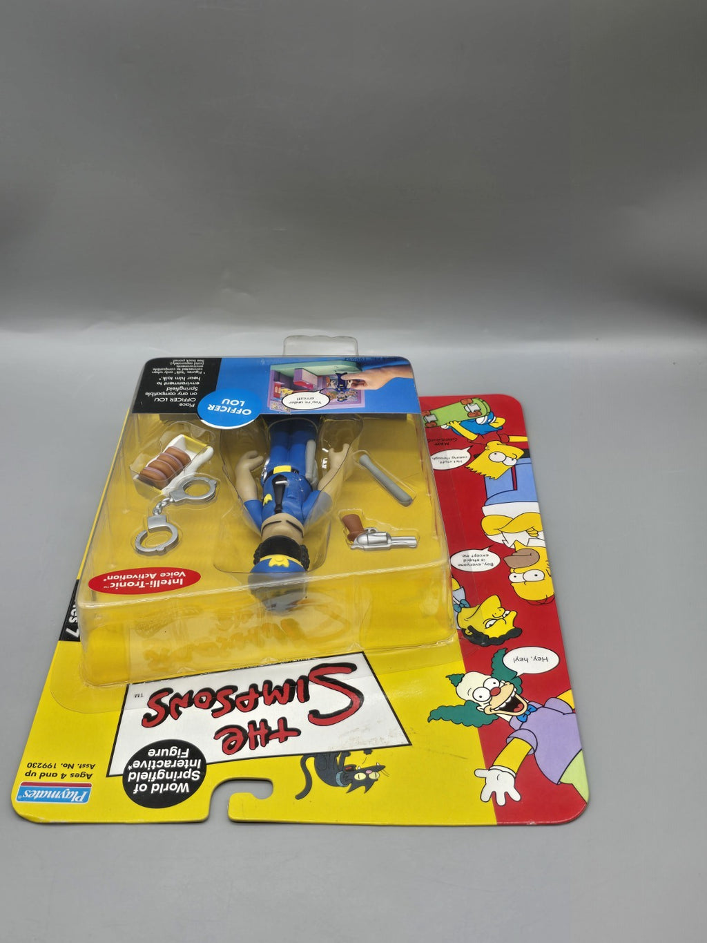 The Simpsons Officer Lou Interactive Figure Playmates 2001 Sealed WOS