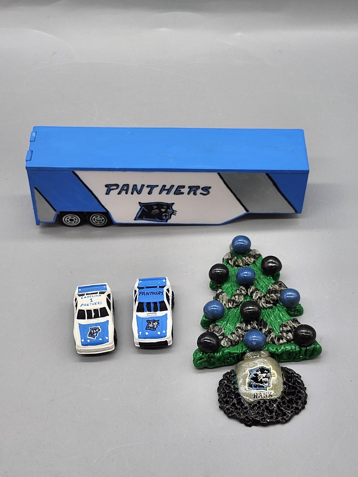 Carolina Panthers Ornament Christmas Tree Truck Cars NFL Football One Size Blue