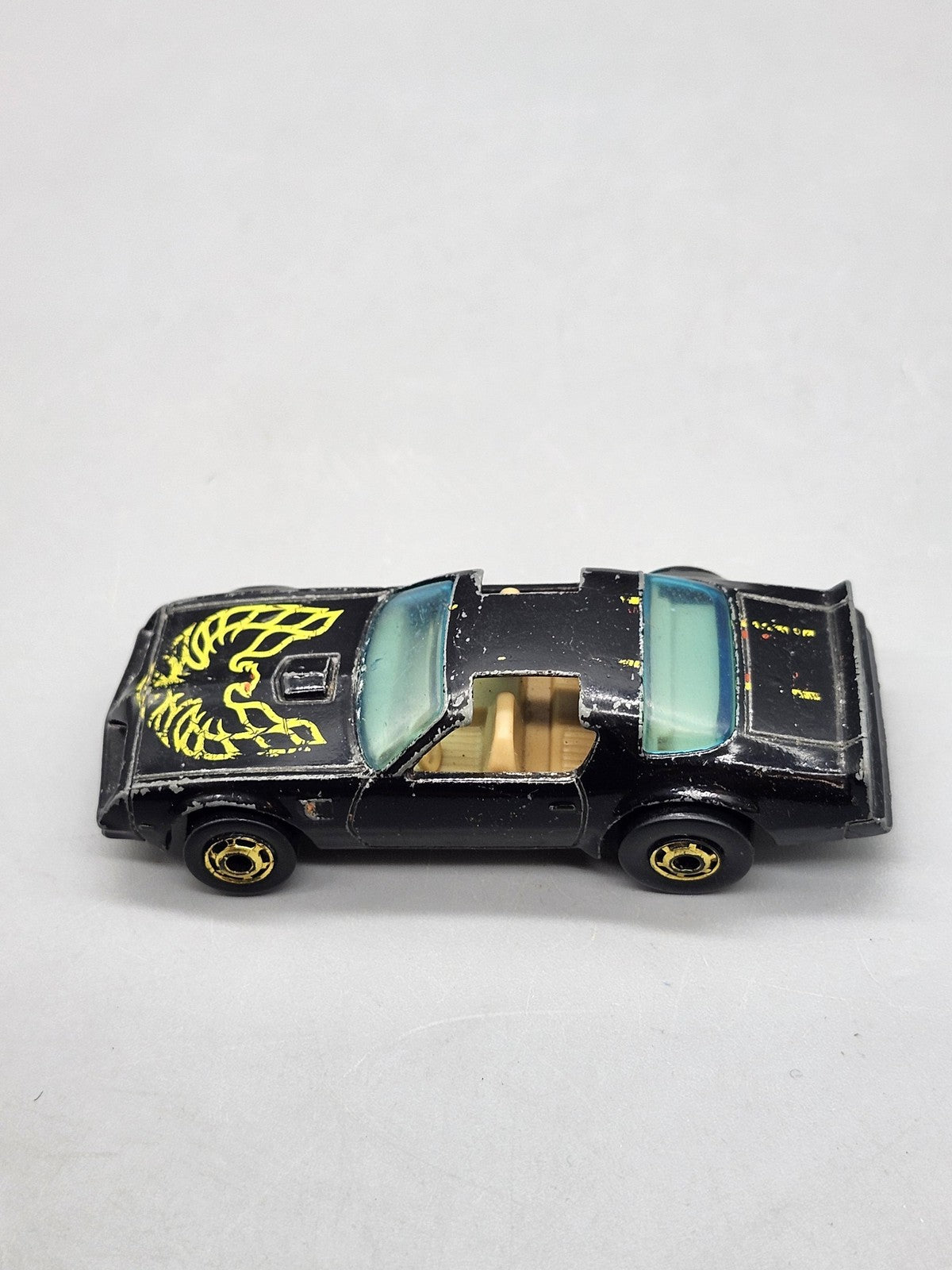 Vintage 1977 Hot Wheels Hot Bird 1:64 Diecast Car Black Pontiac Loose Hong Kong